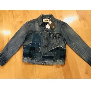Levis Made Crafted Women's Selvedge Patchwork Denim Trucker Jacket SZ 1~NWT $498
